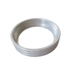 CNC Lathe Turning Knurled Aluminum Ring