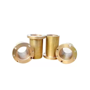 CNC Turning Machining Brass Parts Nonbrand Flanges Bushing Example