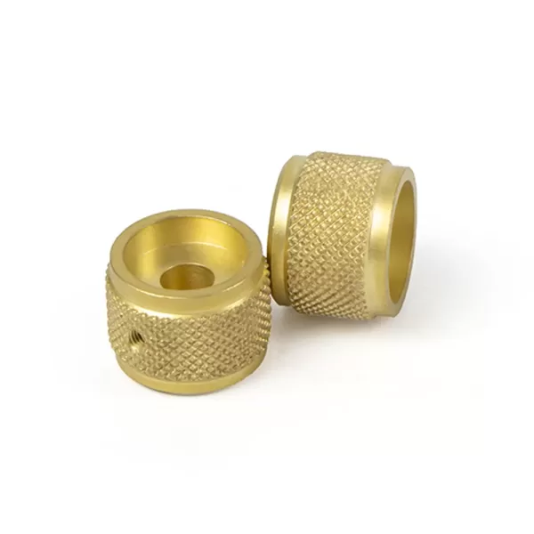 Brass CNC Turned Parts Knurling Nuts Knobs Free Sample