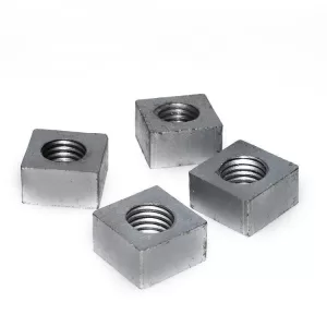 CNC Milling Square Nuts Carbon Steel Electrogalvanized
