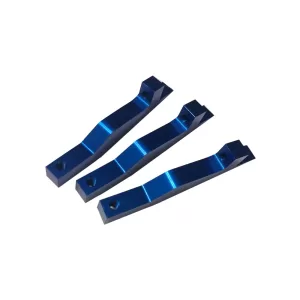 Custom OEM CNC Milling Parts Blue Aluminum Bar Anodized