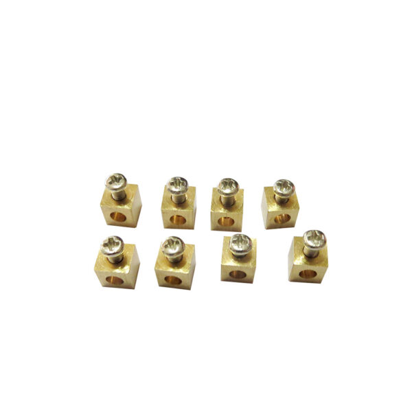 CNC machined brass terminal blocks