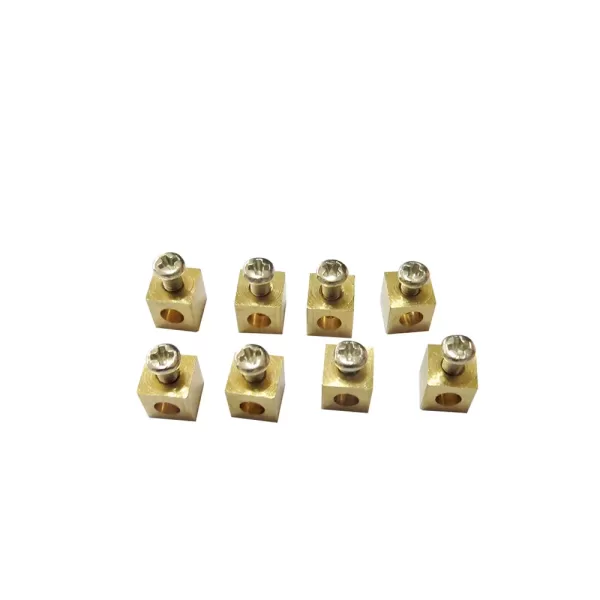 Custom CNC Milled Brass Terminal Block Parts