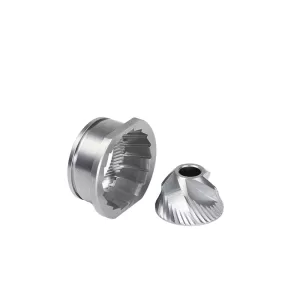 CNC Machined 3mm Stainless Steel Conical Burr