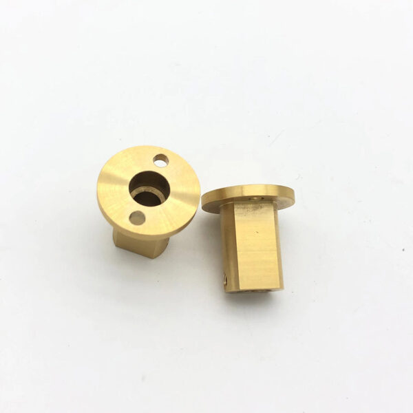 brass nipple with flanges cnc machined