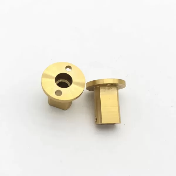 brass nipple with flanges cnc machined