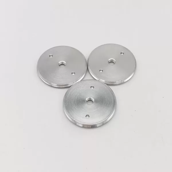 cnc double layer thin round small aluminum gasket