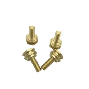 CNC Machined 3mm Hexagonal Nuts Screw Brass