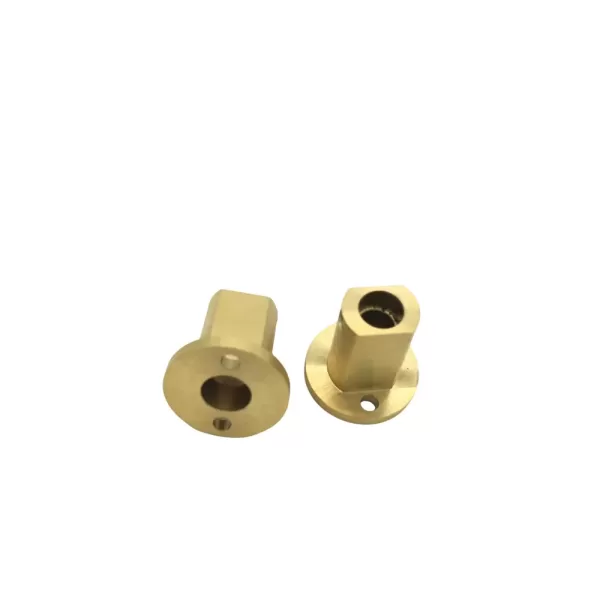 Precision CNC Machined Brass Nipple with Flange