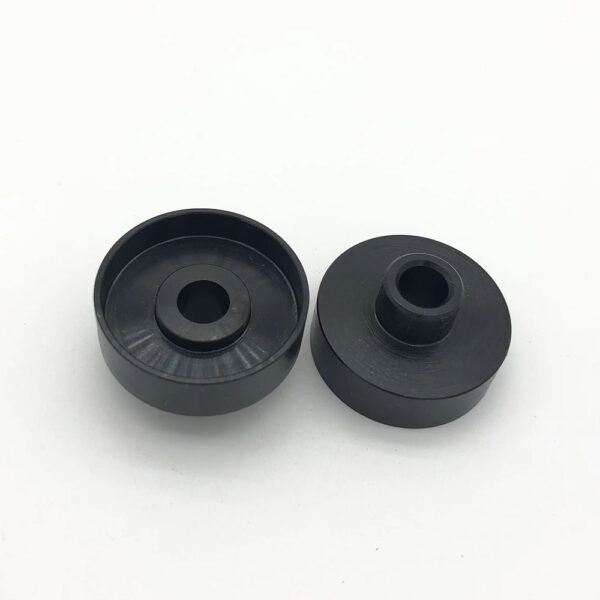 cnc machining custom black plastic knobs