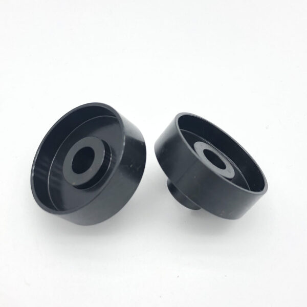 custom black plastic knobs