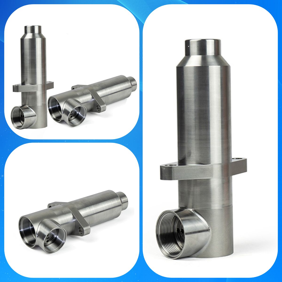 precision cnc machined parts stainless steel angle filter