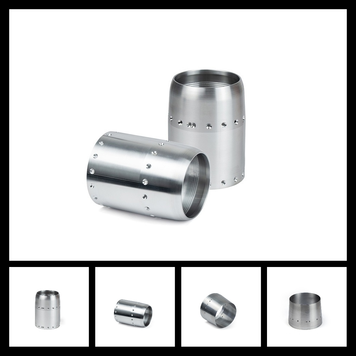 stainless steel cnc turning parts thin walled cylinder