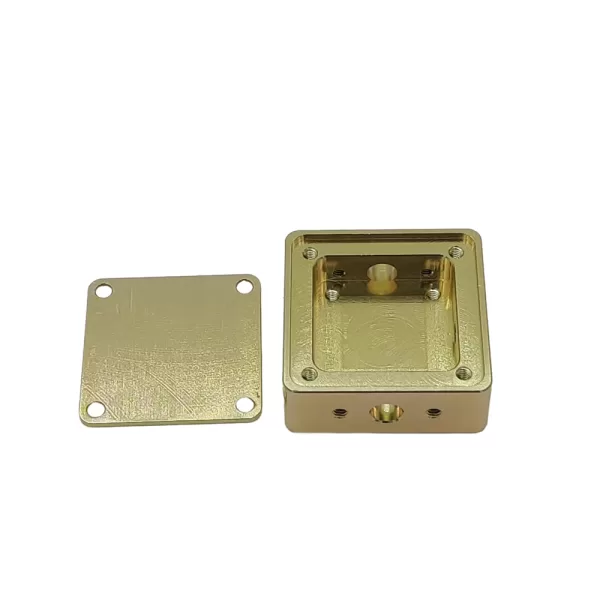 CNC milling motor enclosure brass rf box