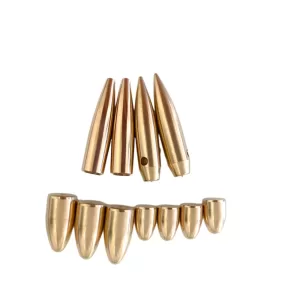 CNC Machined Bullets 30mm Caliber Copper