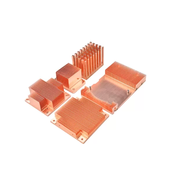 cnc machined copper semiconductor heat sink