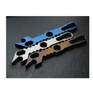 CNC Machined Titanium Bottle Opener Anodized Surface