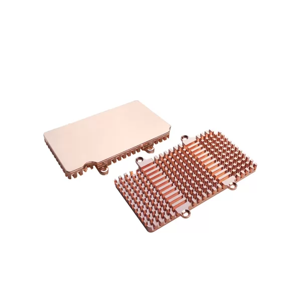 semiconductor cnc parts copper heat sink customization