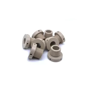 cnc plastic turning parts peek nuts (4)