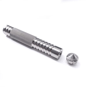 cnc turning stainless steel screwdriver housing kit knurled (2)