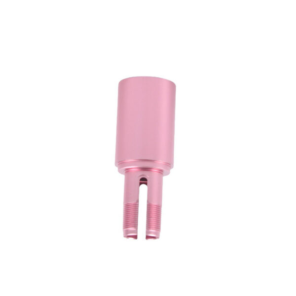 cheap 6061 cnc aluminum machining parts pink anodizing (1)