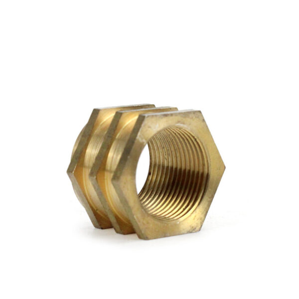 cnc machined hexagonal brass nut non-standard metal insert (1)